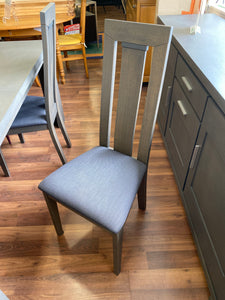 Lot de 4 chaises moderne teinte grise
